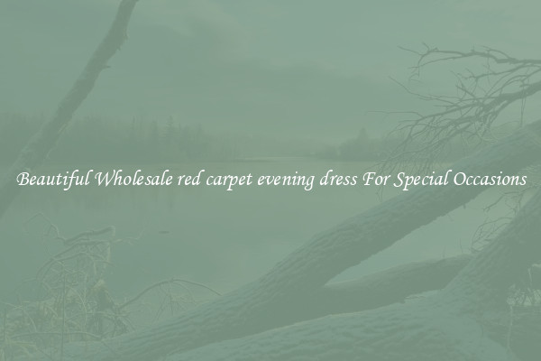 Beautiful Wholesale red carpet evening dress For Special Occasions