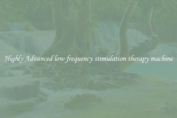 Highly Advanced low frequency stimulation therapy machine