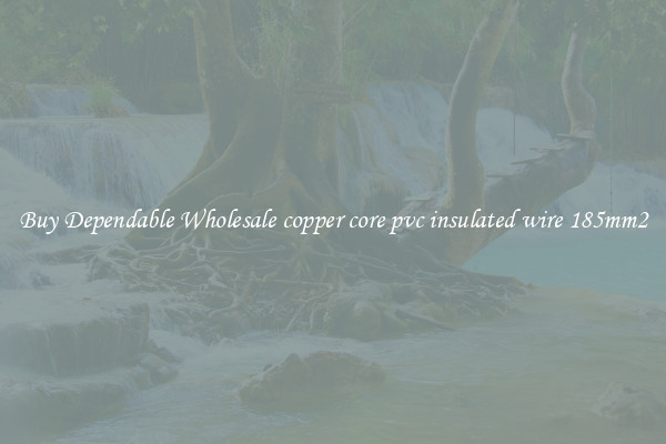 Buy Dependable Wholesale copper core pvc insulated wire 185mm2