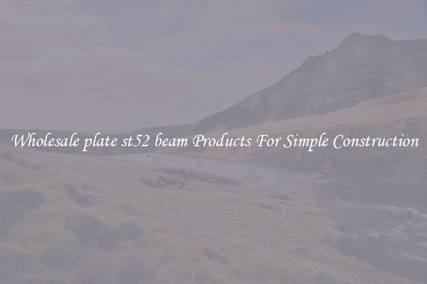 Wholesale plate st52 beam Products For Simple Construction