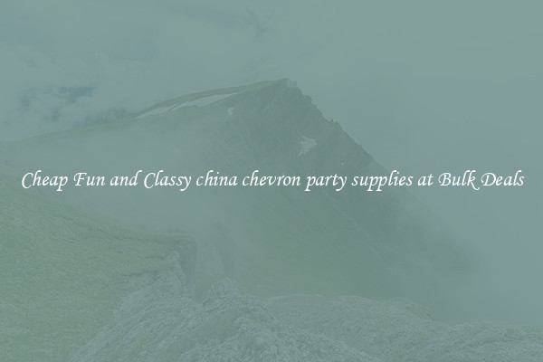Cheap Fun and Classy china chevron party supplies at Bulk Deals