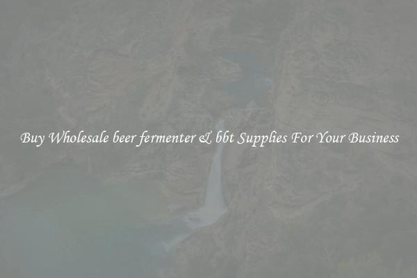 Buy Wholesale beer fermenter & bbt Supplies For Your Business
