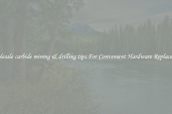 Wholesale carbide mining & drilling tips For Convenient Hardware Replacement
