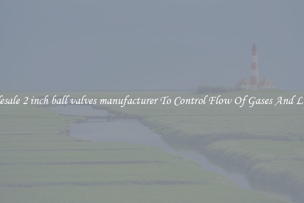 Wholesale 2 inch ball valves manufacturer To Control Flow Of Gases And Liquids