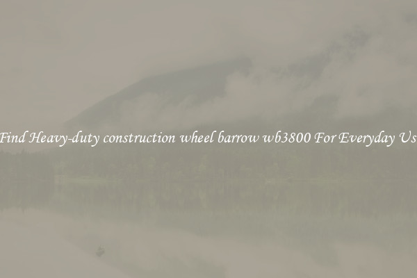 Find Heavy-duty construction wheel barrow wb3800 For Everyday Use