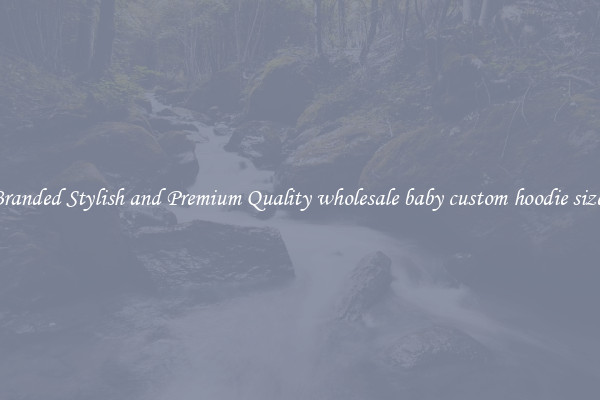 Branded Stylish and Premium Quality wholesale baby custom hoodie sizes