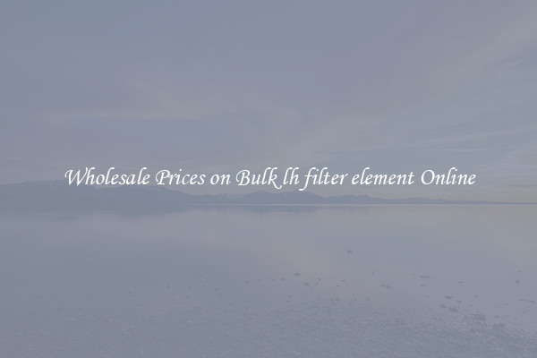 Wholesale Prices on Bulk lh filter element Online