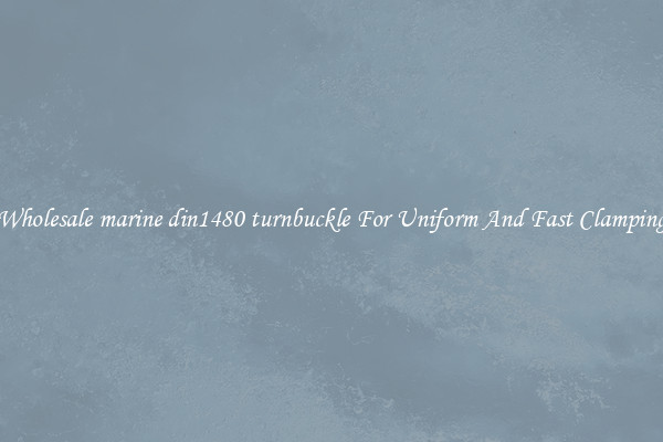 Wholesale marine din1480 turnbuckle For Uniform And Fast Clamping